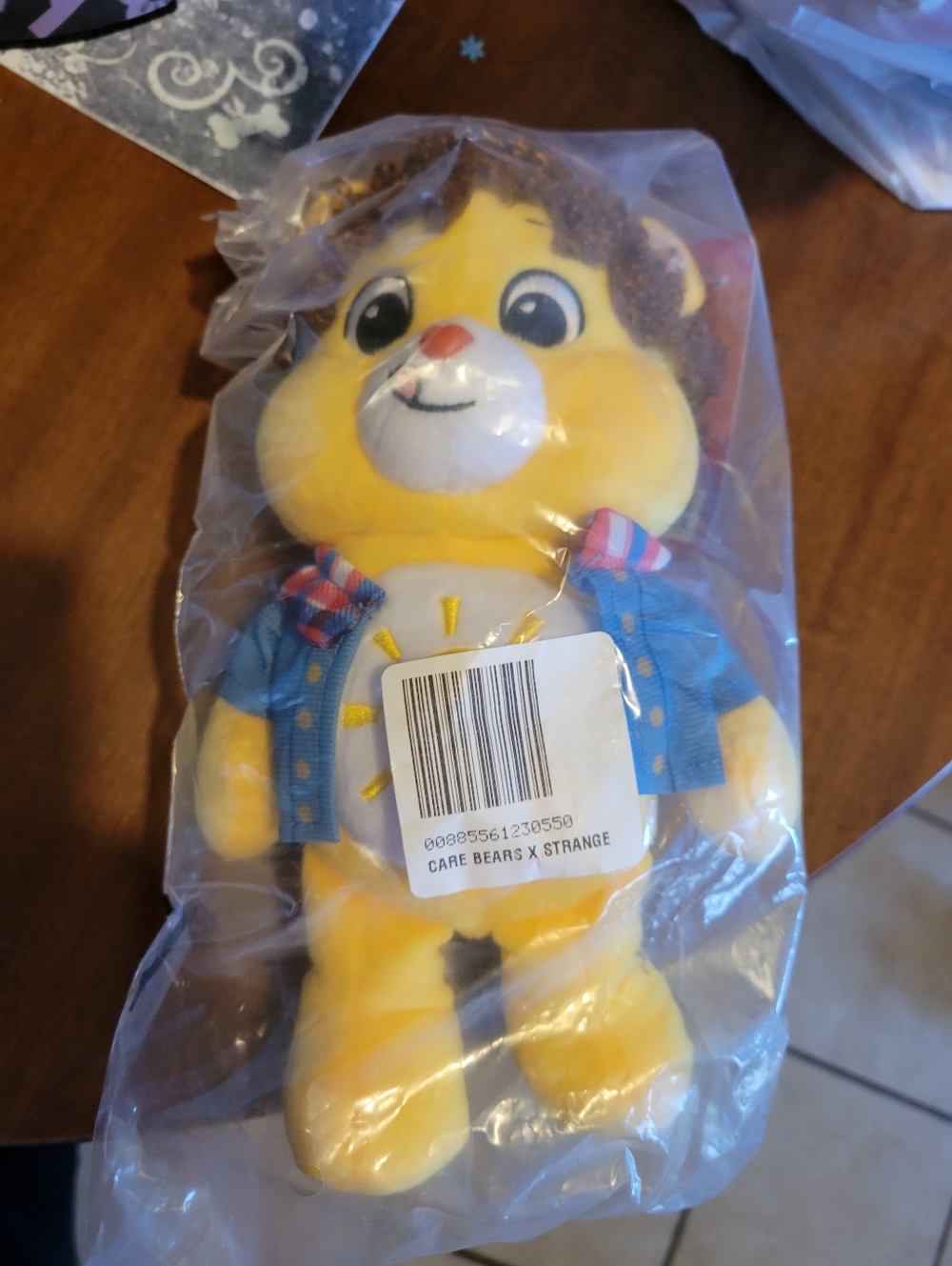 Netflix x Stranger Things x Care Bears Funshine Bear As Dustin 9" Plush NWT